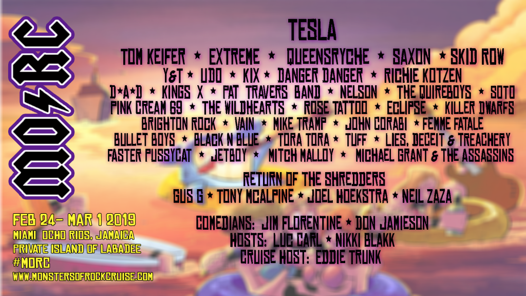 Monsters Of Rock Cruise 2019&nbsp;Announced