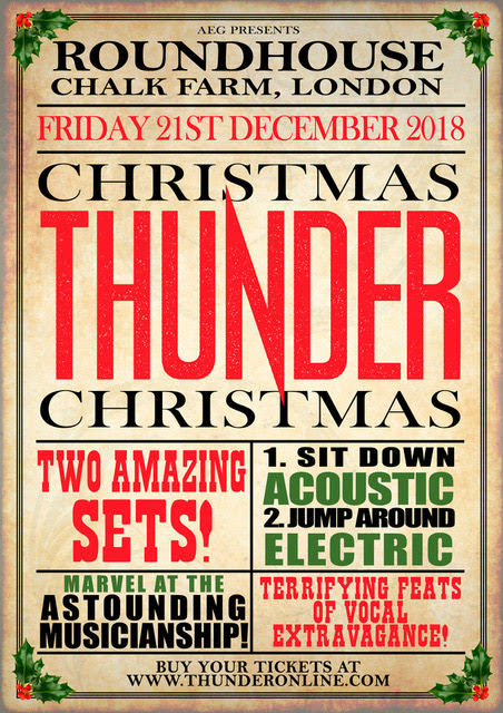 Thunder: London Xmas show announced and band tease 2019&nbsp;activity