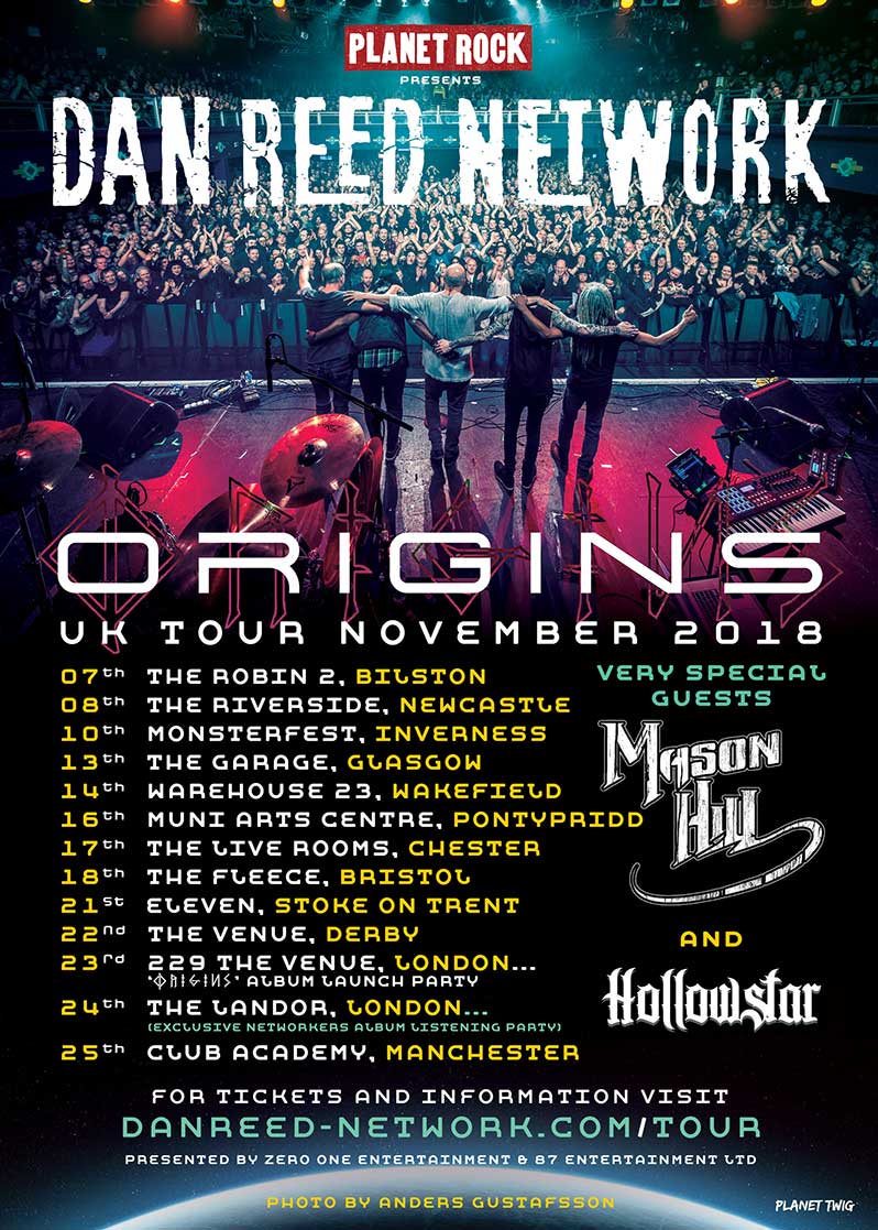 Dan Reed Network announce ‘Origins’ November 2018 UK&nbsp;Tour