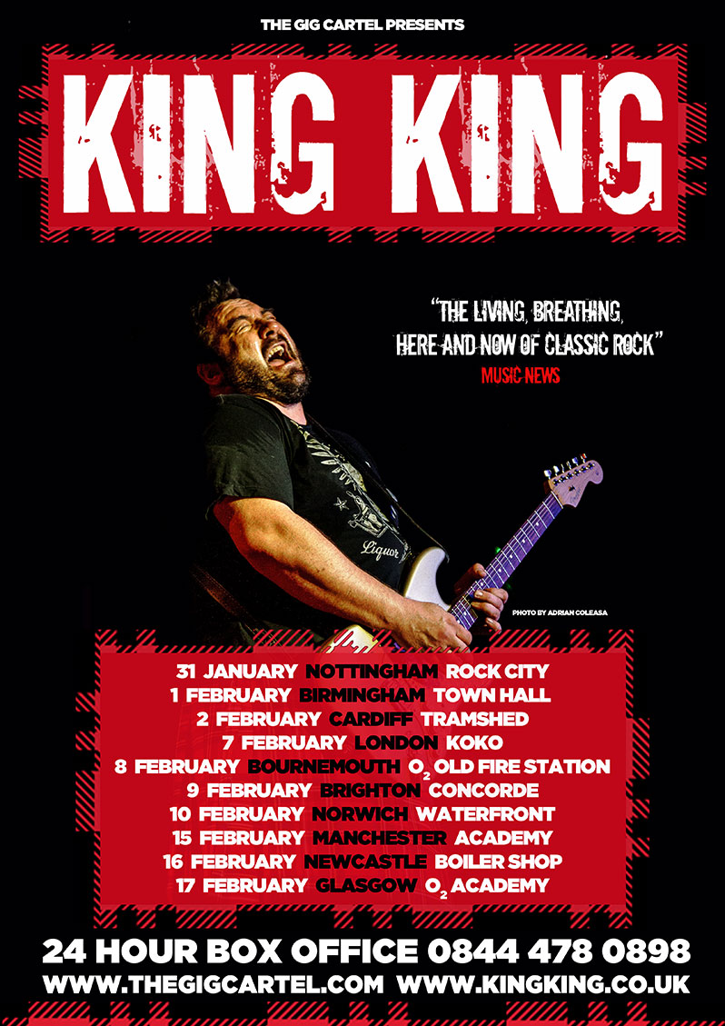King King announce January/February 2019 UK&nbsp;tour