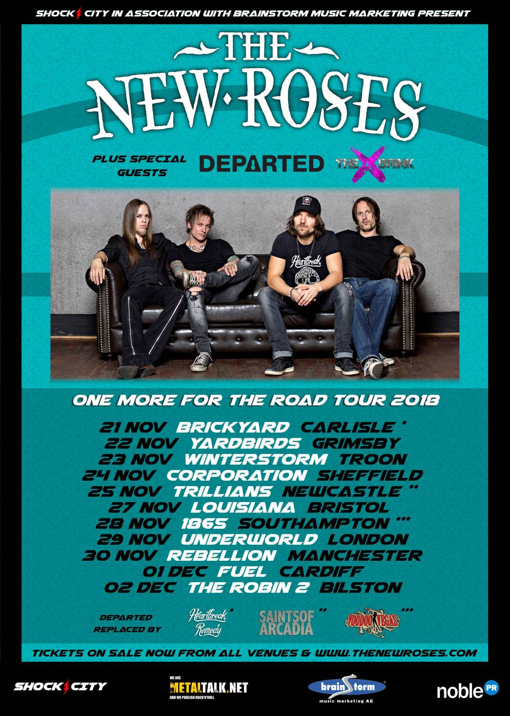 The New Roses – November 2018 UK&nbsp;Tour