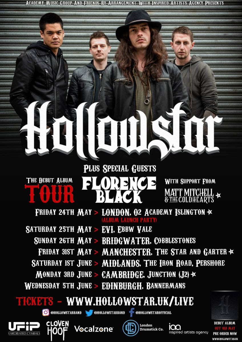 Hollowstar: Announce UK Album Tour with special guests Florence Black