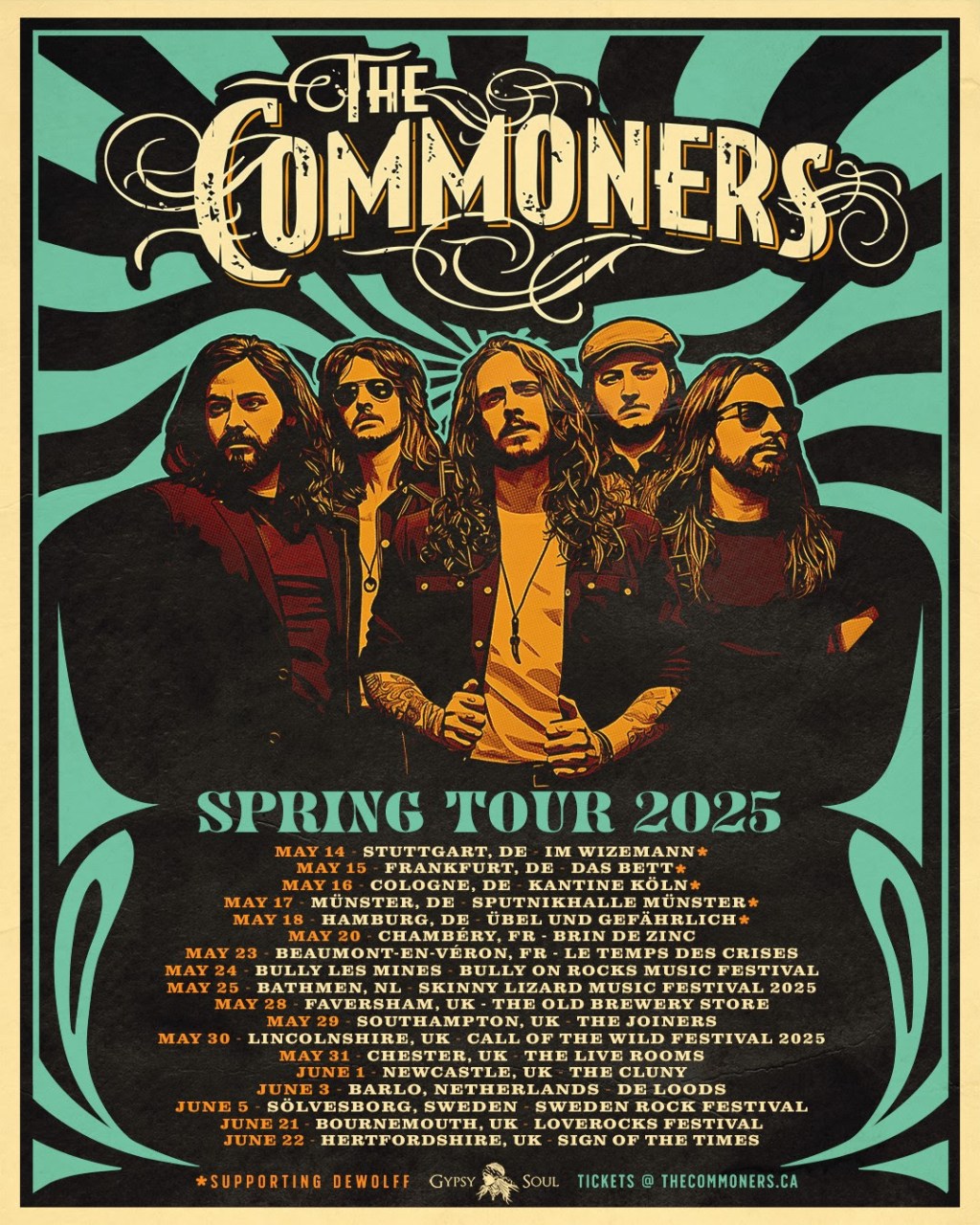 “The Commoners – Live in the UK” album released to coincide with UK and European&nbsp;Tour