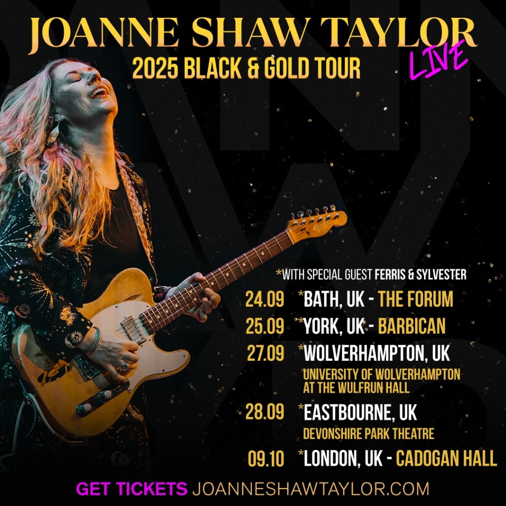 Joanne Shaw Taylor announces 2025 “Black & Gold” UK&nbsp;Tour