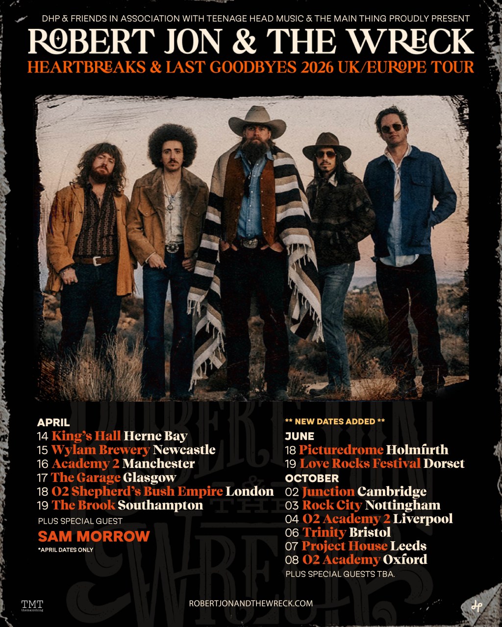 Robert Jon & The Wreck announce additional UK tour dates in June and October&nbsp;2026