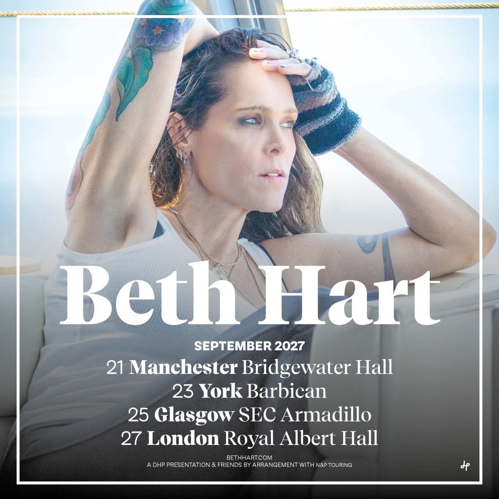 Beth Hart announces September 2027 UK Tour